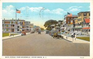 Ocean Grove New Jersey Main Avenue From Boardwalk Antique Postcard K92534