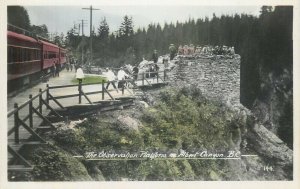 Canada Observation Platform Albert Canyon real photo postcard