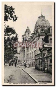 Evian les Bains - Savoy Hotel - Old Postcard