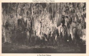 Vintage Postcard 1920's In The King's Palace Carlsbad Caverns New Mexico