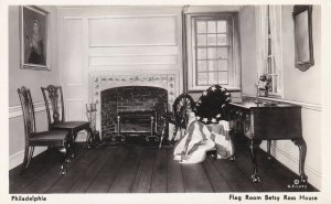 PHILADELPHIA, Pennsylvania, 1930-1950s; Flag Room Betsy Ross House