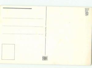 foreign Old Postcard BIRDCAGE BY HUMANIZED FISH WITH WATERING CAN AC3314