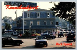 Kennebunkport, Maine  Dock Square  Range Rover Saab  Postcard