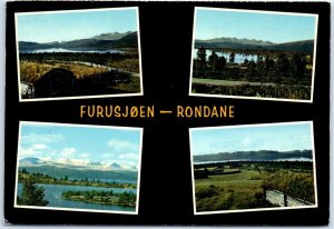 Postcard - Views of lake Furusjøen, Rondane - Norway