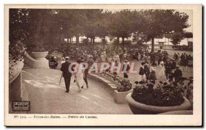 Evian les Bains - Entree du Casino - Old Postcard