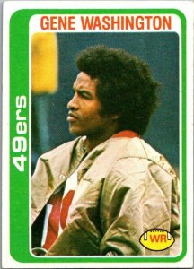 1978 Topps Football Card Gene Washington San Francisco 49ers sk7003