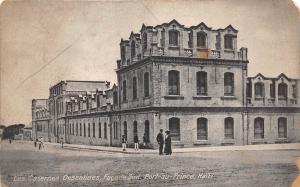 D68/ Foreign Postcard Port Au Prince Haiti c1910 Les Casernes Dessalines Facade