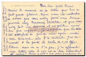 Troyes Old Postcard Pont St Catherine