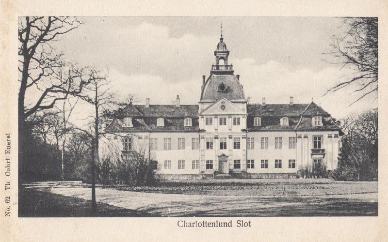 Charlottenlund Slot Denmark Old Postcard