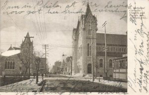 1906 St. Nicholas Catholic Church Atlantic City NJ Pacific Ave Postcard RPPC