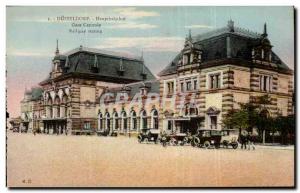 Postcard Old Dusseldorf Hauptbahnhof