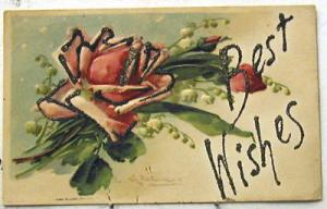 B2274   BEST  WISHES   POSTCARD signed  C. KLEIN