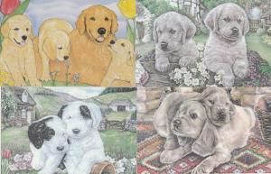 (4 cards) Puppies and Dogs - North Shore Animal League