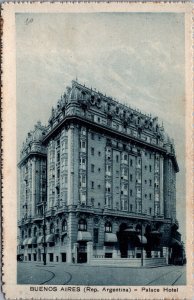 Argentina Buenos Aires Palace Hotel Vintage Postcard C367