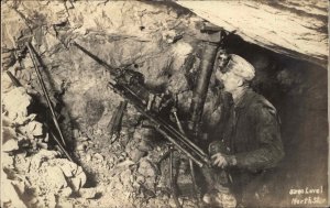 Mining Hammer Drill North Star Copper Mine Grass Valley, CO Crisp Image RPPC