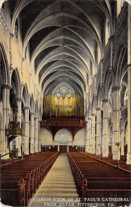 Interior View of St. Paul's Cathedral from Altar Pittsburgh Pennsylvania, PA