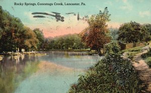 Vintage Postcard 1912 Rocky Springs Conestoga Creek Lancaster Pennsylvania PA