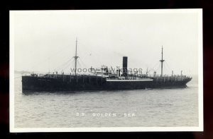 bf354 - Golden Sea SS Co Cargo Ship - Golden Sea , built 1924 - postcard Feilden