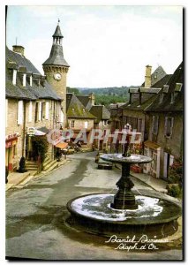 Modern Postcard The Tourist Meymac Correze La Fontaine and the Belfry