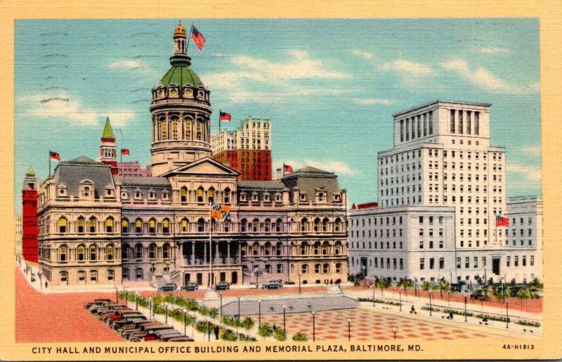 Maryland Baltimore City Hall and Municipal Office Buildings and Memorial Plaz...