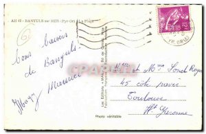 Banyuls sur Mer Old Postcard Beach