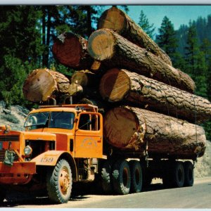 c1960s Cali. Fruit Growers Supply Co. Logging Truck Occupational Redwood PC A237