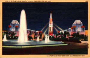 San Francisco Golden Gate Expo Court Of The Moon South Towers and Spire To Th...