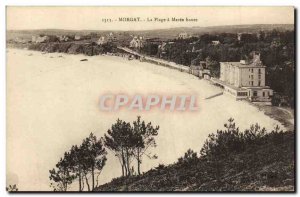 Old Postcard Morgat Beach has high Maree