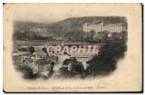 Old Postcard Bagnoles de l'Orne General view of the Lake and the Grand Hotel