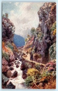 Tuck Oilette Bonnie Scotland PASS OF MELFORT Artist Signed Wimbush  Postcard