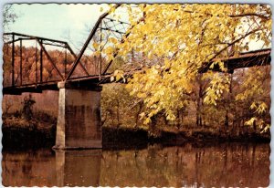 c1970s Pub. Springfield, MO Mystery Iron Truss Bridge Ozarks Lake 4x6 PC Vtg M13