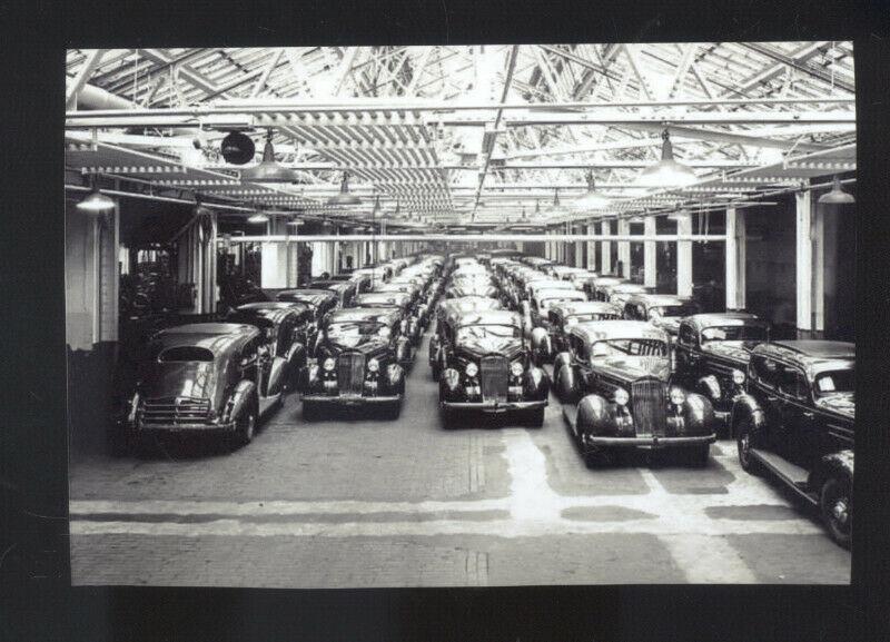 REAL PHOTO 1935 PACKARD CAR FACTORY ADVERTISING INTERIOR COPY OLD CARS