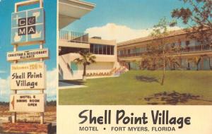 Fort Myers Florida Shell Point Village Motel Vintage Postcard K107004