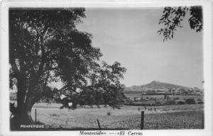 Montevideo Uruguay~El Cerro~Hill in Distance~People in Field~See Note!~RPPC