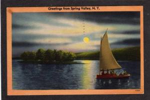 NY Greetings from SPRING VALLEY NEW YORK PC Moonlight