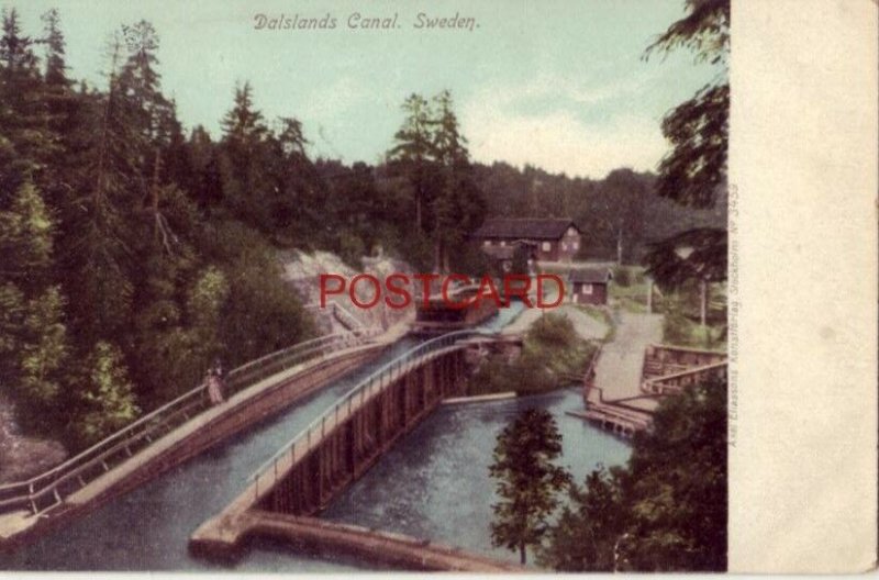 pre-1907 DALSLANDS CANAL. SWEDEN