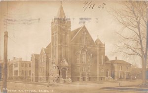 J31/ Boone Iowa RPPC Postcard c1910 First M.E. Church Building  270