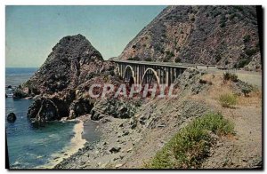 Old Postcard Big Creek Bridge near Big Sur California