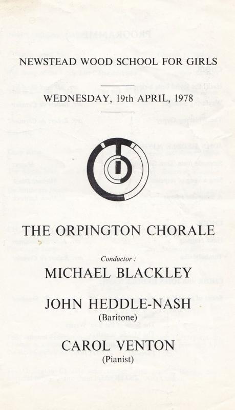 Newstead Wood School For Girls 1978 Orpington Classical Theatre Show Programme