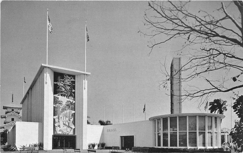 Pavilion Of The United States Of Brazil, 1939 Golden Gate Exposition Postcard