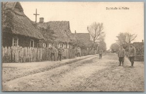 POLAND PLOSKA STREET SCENE ANTIQUE POSTCARD