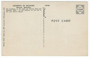 Newark, Delaware, Vintage Postcard View of The University of Delaware 