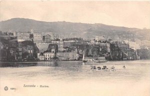 Italy  Sorrento   Aerial view of town and Marina