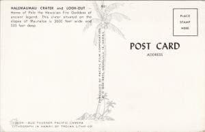 Halemaumau Crater & Look-Out Hawaii HI Bud Thuener Postcard D82 UNUSED