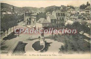 Postcard La Bourboule Old Place of Remembrance and Villas