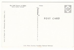 Golf Course, Digby, Nova Scotia, Vintage Chrome Postcard