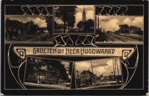 Netherlands Groeten uit  Heerhugowaard Vintage Postcard C119