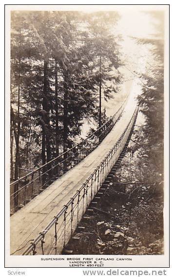 RP, Suspension Bridge First Capilano Canyon, Vancouver, British Columbia, Can...