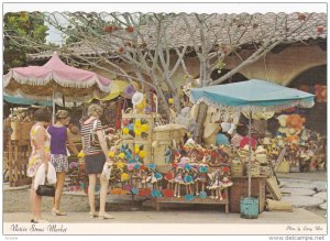 FREEPORT, Grand Bahama; Native Straw Market at the International Bazaar, 50-70s