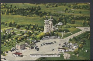 America Postcard - Irish Hills Towers and Inn, Michigan  T440